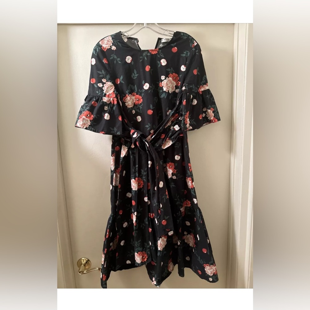 vivetta cotton floral dress sz 36 usa s